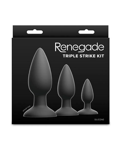 NS Novelties Renegade Triple Strike Kit, Body-Safe Silicone Training Set