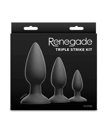 NS Novelties Renegade Triple Strike Kit, Body-Safe Silicone Training Set