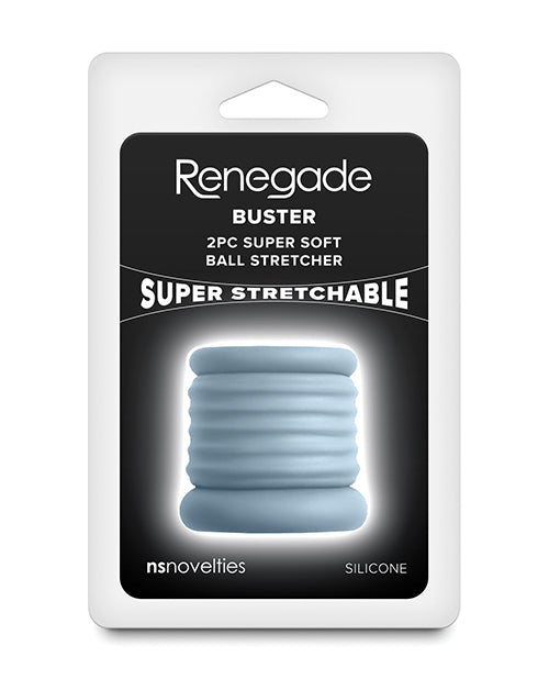 NS Novelties Renegade Buster Silicone Ball Stretcher, Gray