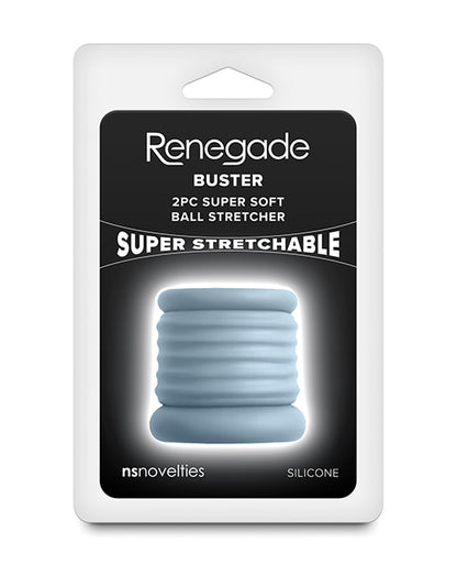 NS Novelties Renegade Buster Silicone Ball Stretcher, Gray