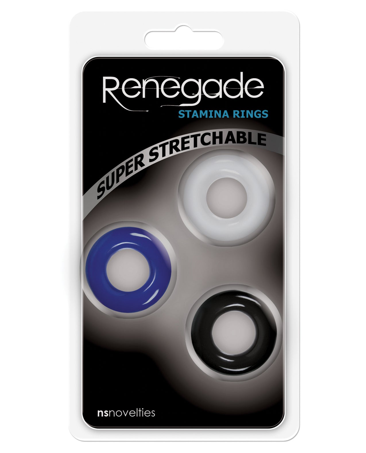 NS Novelties NSN-1116-29 Renegade Stamina Rings, Vibrating, Assorted Colors