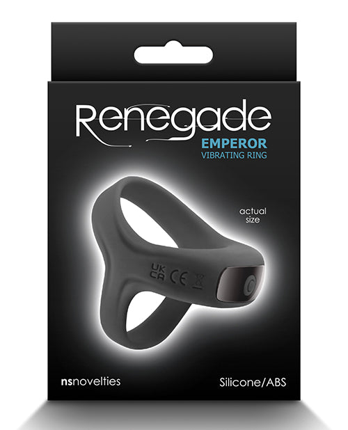 NS Novelties Renegade Emperor Vibrating Ring, Black – 10 Modes & IPX6 Waterproof