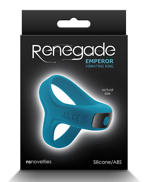 NS Novelties Renegade Emperor Rechargeable Vibrating Penis Ring, Teal