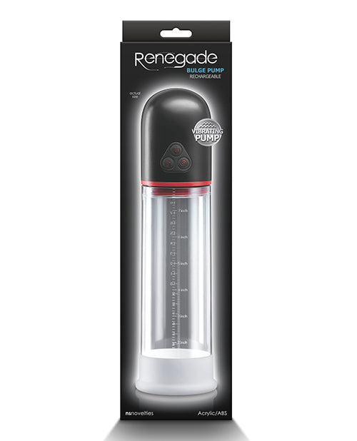 NS Novelties NSN-1124-33 Renegade Bulge Vibrating Pump, Black, 3 Modes