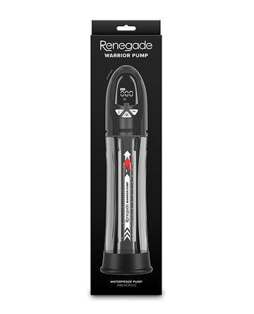 NS Novelties Renegade Warrior Waterproof Rechargeable Pump, 8" Cylinder