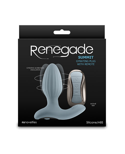 NS Novelties Renegade Summit Prostate Massager, Gray - Vibrating & Remote