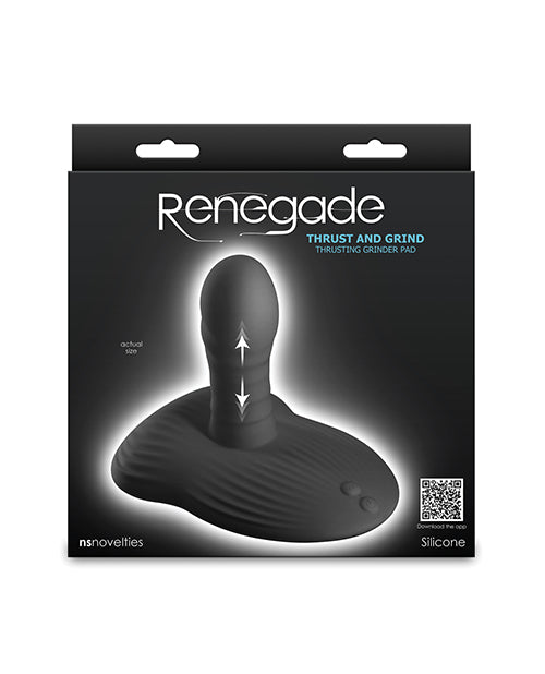 Ns novelties Renegade Thrust & Grind Thrusting Grinder Pad, Black, App-Operated