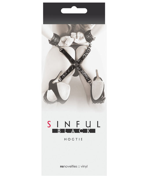 NS Novelties NSN-1227-13 Sinful Hogtie Restraint, Vinyl