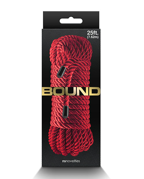 NS Novelties NSN-1300-06 Bound Rope, Red, 25 ft Polyester