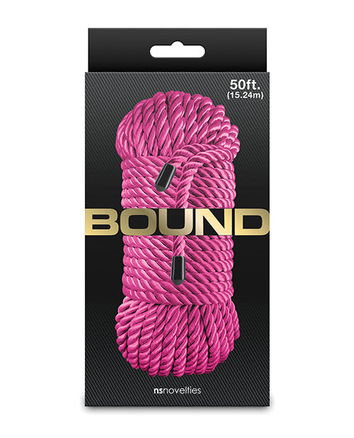 NS Novelties Bound 50 ft. Pink Polyester Roleplay Rope