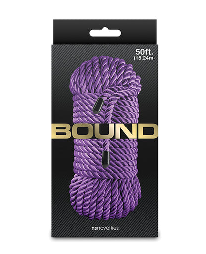 NS Novelties Bound Purple Polyester Rope, 50 ft.