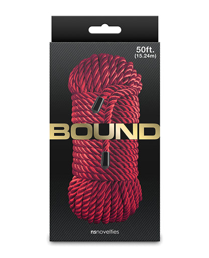 NS Novelties Bound 50 ft. Red Polyester Roleplay Rope