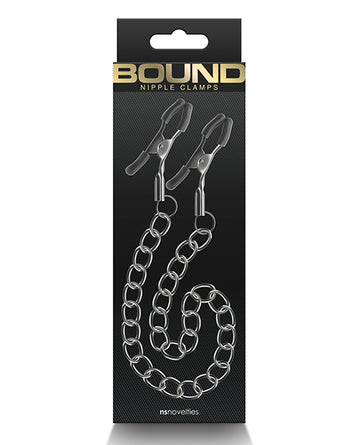 NS Novelties NSN-1303-01 Bound Nipple Clamps, Nickel-Free, Silicone Tips