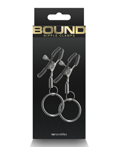 NS Novelties NSN-1303-25 Bound C2 Nipple Clamps, Adjustable, Gunmetal