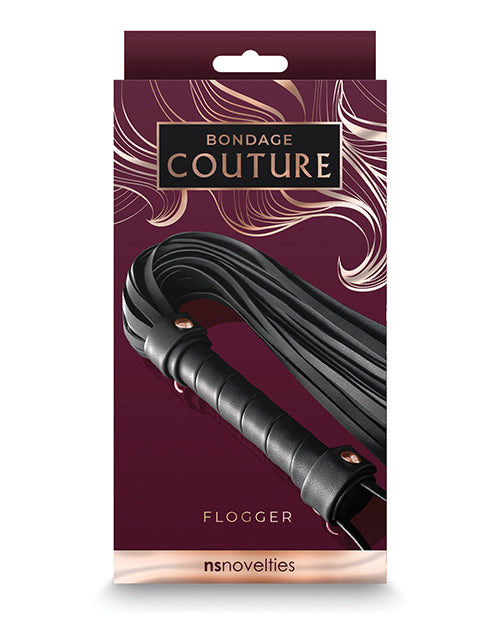 NS Novelties NSN-1306-53 Bondage Couture Flogger, Black
