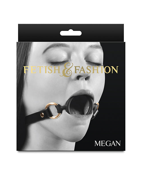 Ns novelties inc. Megan Ball Gag, Black, PU and Nickel-Free Hardware