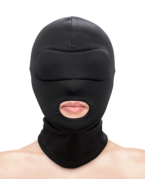 Ns novelties NSN-1803-23AP Fetish Mouth Hood, Black, Nylon, One Size
