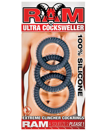 Nasstoys 2413-3 Ram Ultra Cocksweller, Black, Set of 3