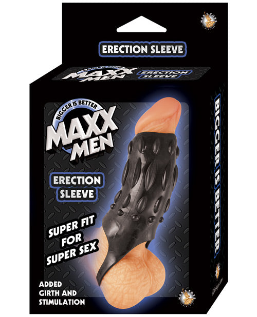 Nasstoys 2617-2 Maxx Men Erection Sleeve, Black TPE Waterproof 4.5"