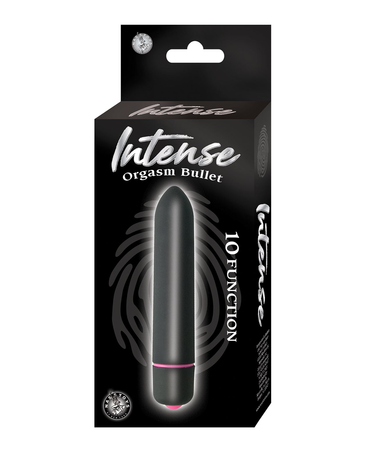 Nasstoys 2855-2 Intense Orgasm Bullet, 10 Function, Waterproof, 3.5 Inch, Black