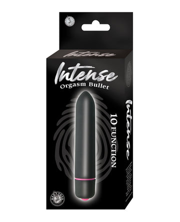 Nasstoys 2855-2 Intense Orgasm Bullet, 10 Function, Waterproof, 3.5 Inch, Black