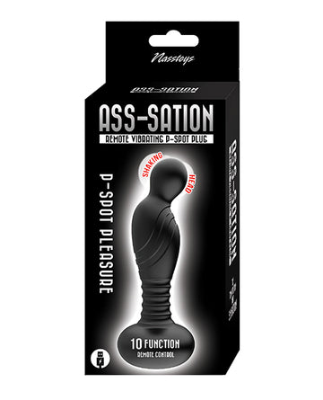 Nasstoys Ass-Sation Remote Vibrating P-Spot Plug, Rechargeable & Waterproof