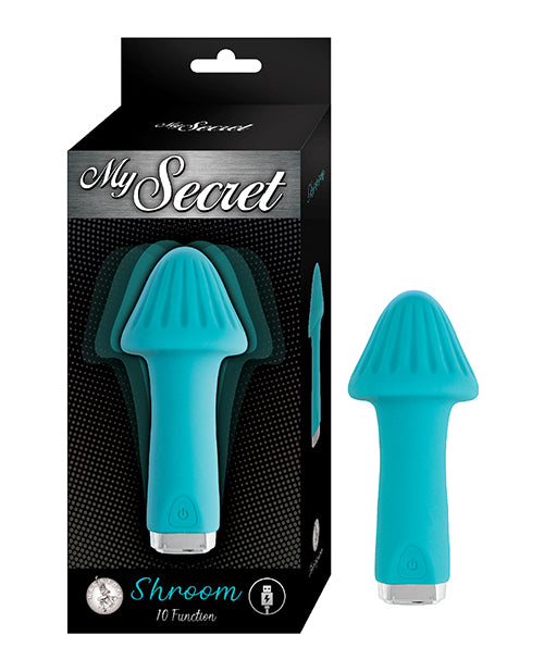 Nasstoys My Secret Shroom, Aqua - 10-Function Rechargeable Vibrator