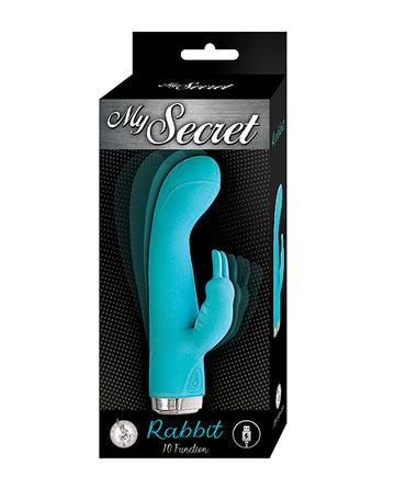 Nasstoys My Secret Rabbit Rechargeable Waterproof Silicone Vibrator, Aqua