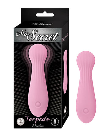 Nasstoys My Secret Torpedo Pink Silicone Bullet Vibrator, 7 Functions