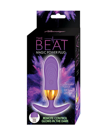 Nasstoys Beat Magic Power Plug, Purple – 10 Vibration Modes, USB Rechargeable