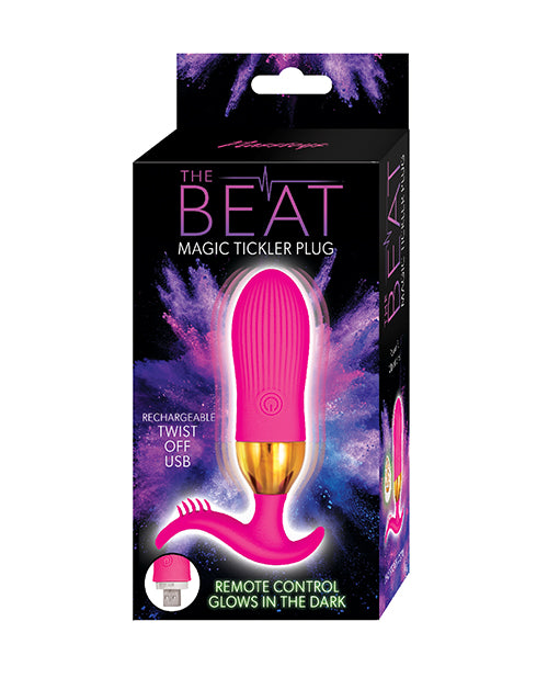 Nasstoys The Beat Magic Tickler Plug - Pink, Rechargeable G-Spot Stimulator