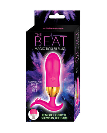 Nasstoys The Beat Magic Tickler Plug - Pink, Rechargeable G-Spot Stimulator