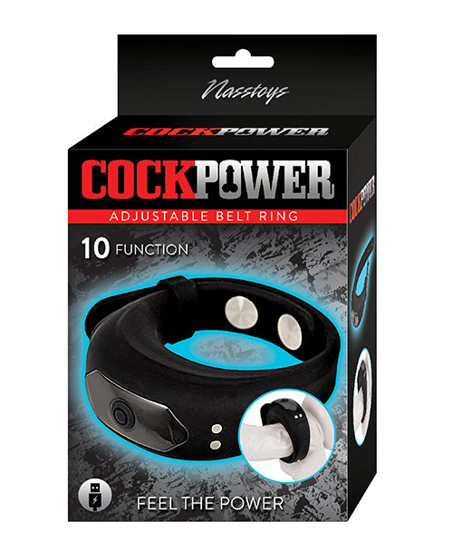 Nasstoys Cock Power Adjustable Belt Ring – 10 Functions, Waterproof
