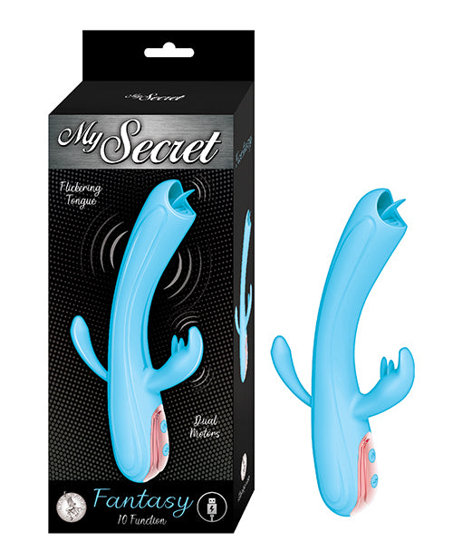 Nasstoys My Secret Flickering Tongue, Blue – Rechargeable Dual-Motor Vibrator