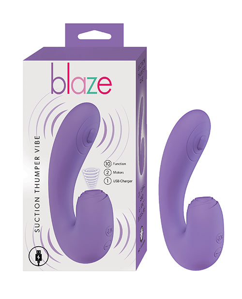 Nasstoys Blaze Suction Thumper Vibe, Lavender - Dual Stimulation & Rechargeable