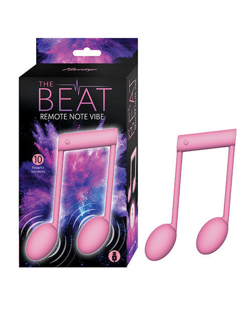 Nasstoys The Beat Remote Note Vibe, 10-Function Dual Motor, Pink