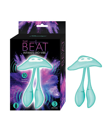 Nasstoys The Beat Intimate Ero-Vibe, 10-Function USB Rechargeable, Aqua