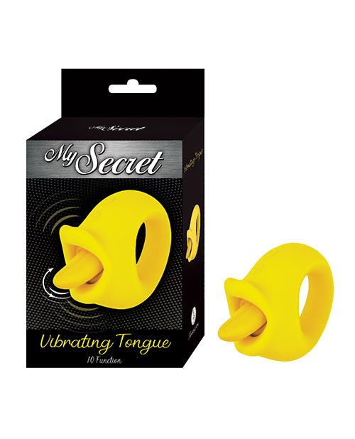 Nasstoys My Secret Vibrating Tongue, Yellow, 10-Function with Realistic Motion