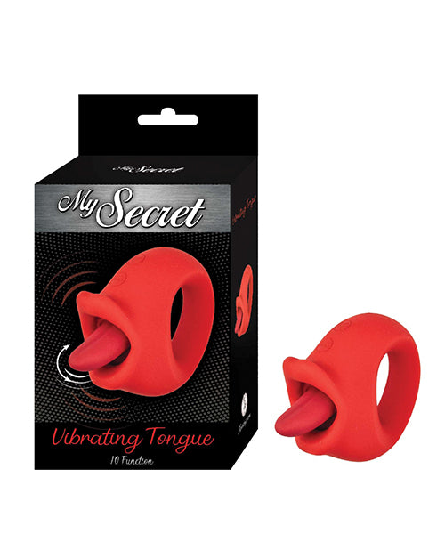 Nasstoys My Secret Vibrating Tongue, Red – 10 Functions & Oral Simulation