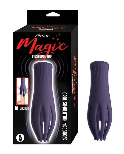 Nasstoys Magic Oral Simulation Masturbator, Purple, 10 Vibration Functions
