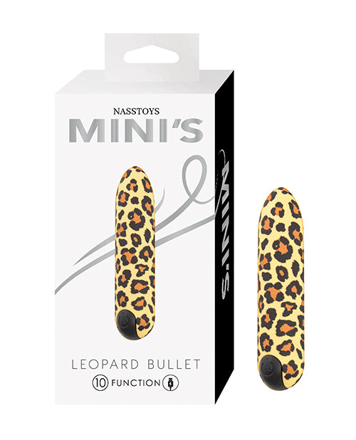 Nasstoys Mini's Leopard Bullet Vibrator, 10 Functions & USB Rechargeable