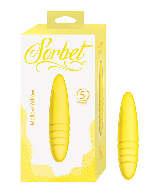 Nasstoys 3290 Sorbet Mellow Yellow, Yellow Silicone, 5 Vibration Functions