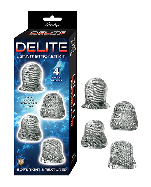 Nasstoys 3295-2 Delite Jerk It Stroker Kit, 4-Pack Textured Strokers