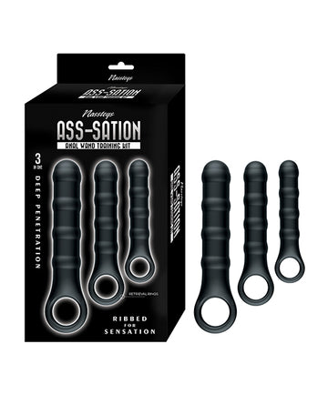 Nasstoys 3316-2 Ass-Sation Anal Wand Training Kit, 3-Piece Silicone