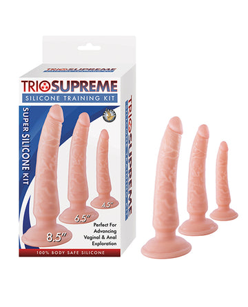 Nasstoys 3334 Trio Supreme Silicone Training Kit, Graduating Sizes, Ivory
