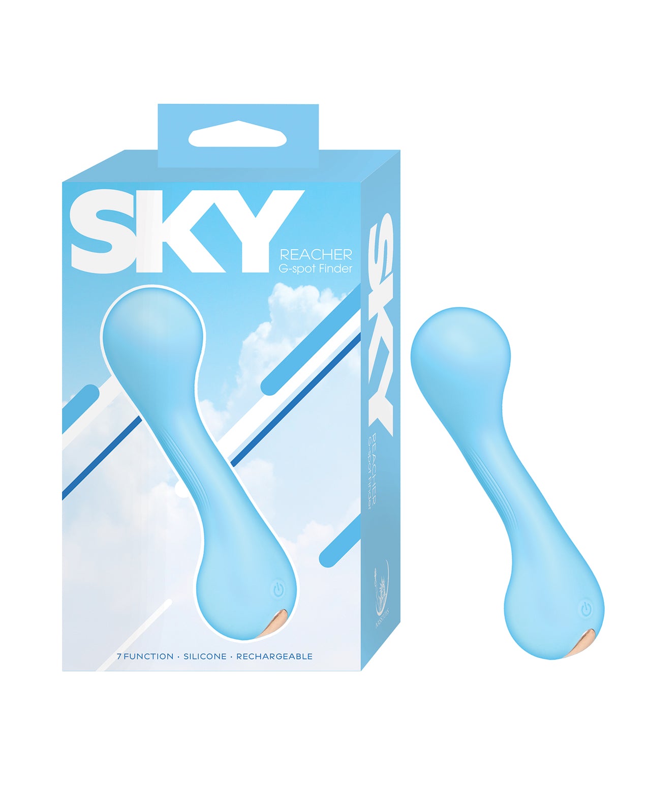 Nasstoys 3337-BLUE Sky G-Spot Finder, Vibrating, Light Blue, USB Rechargeable