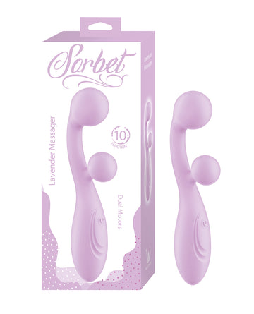 Nasstoys 3344-LAVENDER Sorbet Dual Massager, Lavender, 10 Functions