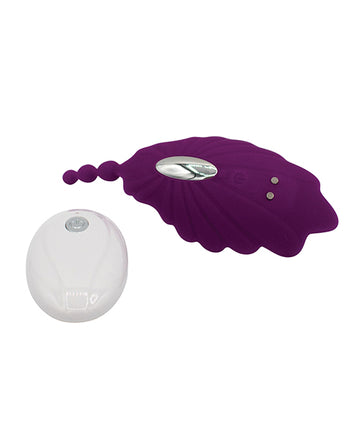 Like A Kitten 9103 Shell Yeah! Remote Controlled Panty Vibrator, Purple Silicone
