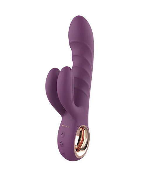 Novum Brands PRV-6004 PRIVE Super Rabbit Vibrator, 10 Functions, Purple
