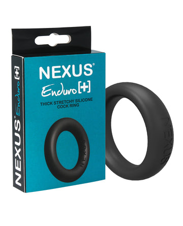 Nexus NA007 Enduro Plus Silicone Cock Ring, Black